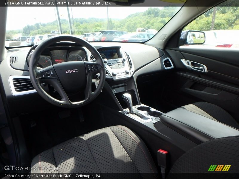 Atlantis Blue Metallic / Jet Black 2014 GMC Terrain SLE AWD