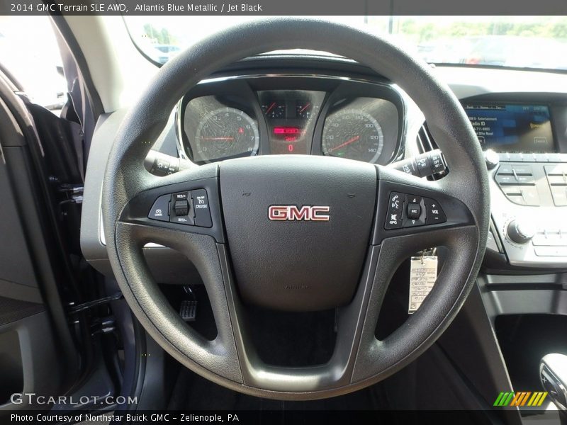 Atlantis Blue Metallic / Jet Black 2014 GMC Terrain SLE AWD