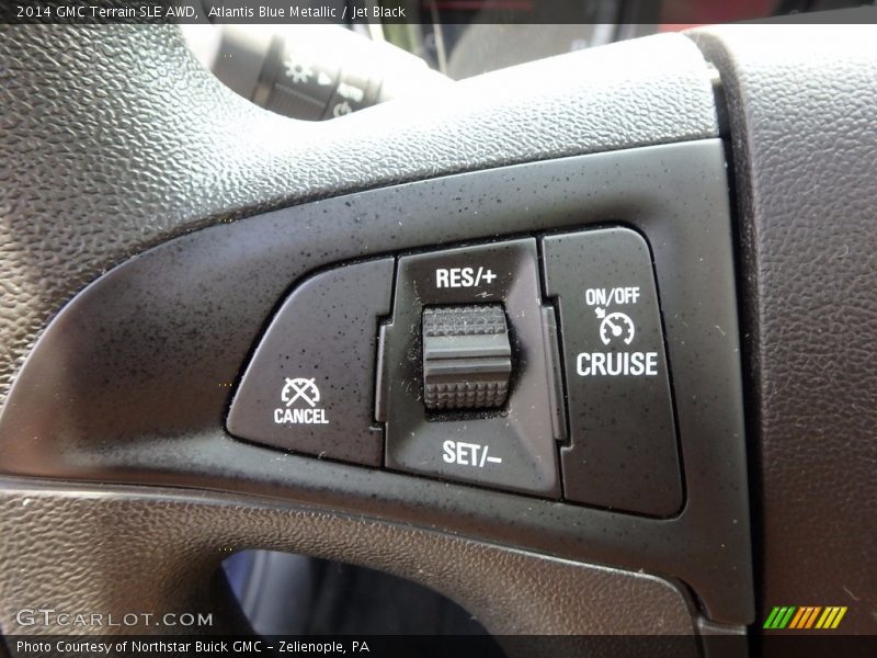 Atlantis Blue Metallic / Jet Black 2014 GMC Terrain SLE AWD