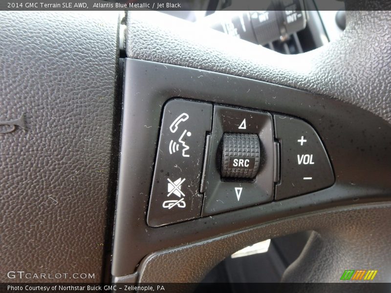 Atlantis Blue Metallic / Jet Black 2014 GMC Terrain SLE AWD