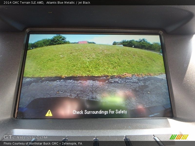 Atlantis Blue Metallic / Jet Black 2014 GMC Terrain SLE AWD
