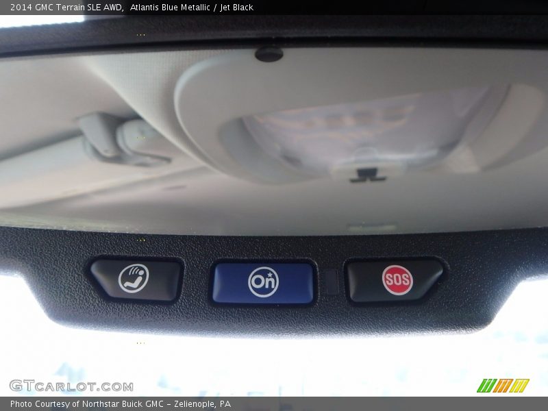 Atlantis Blue Metallic / Jet Black 2014 GMC Terrain SLE AWD