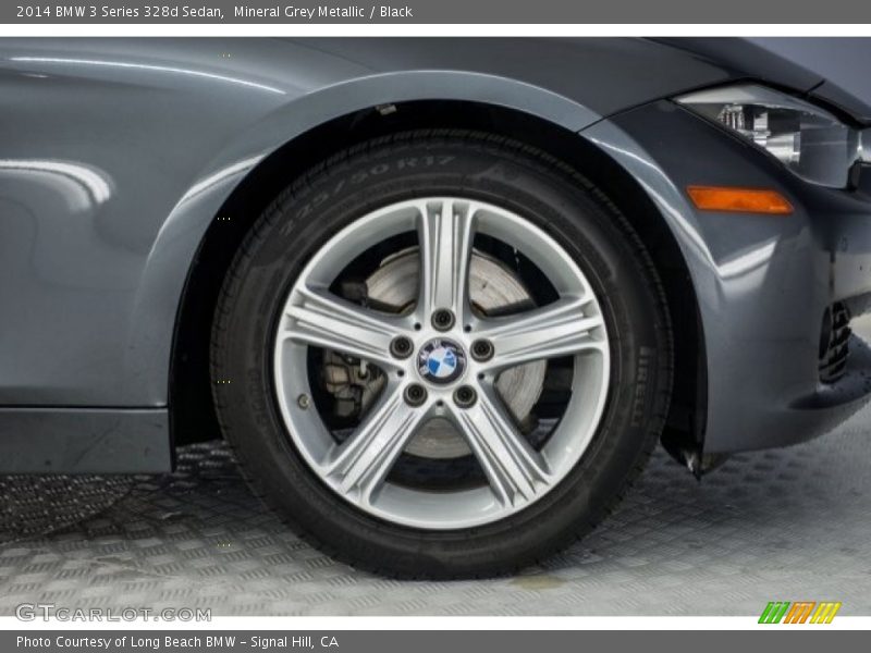 Mineral Grey Metallic / Black 2014 BMW 3 Series 328d Sedan