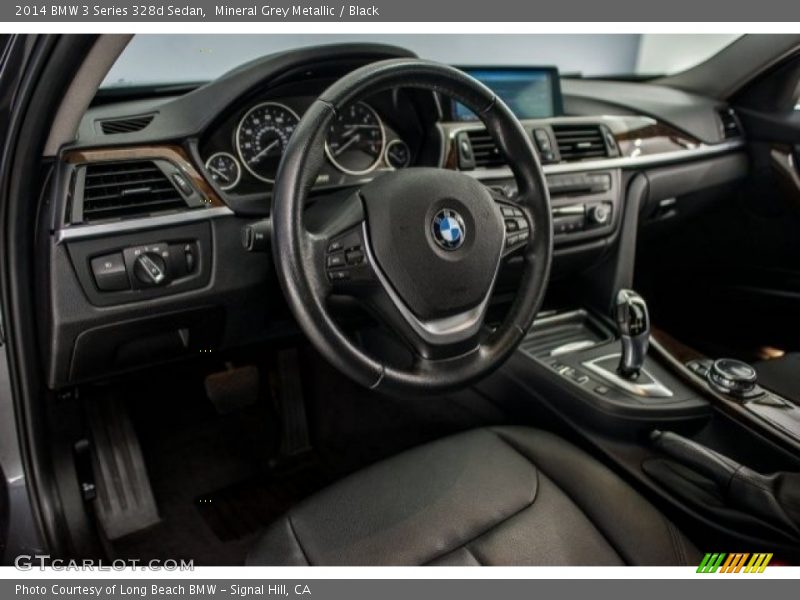 Mineral Grey Metallic / Black 2014 BMW 3 Series 328d Sedan