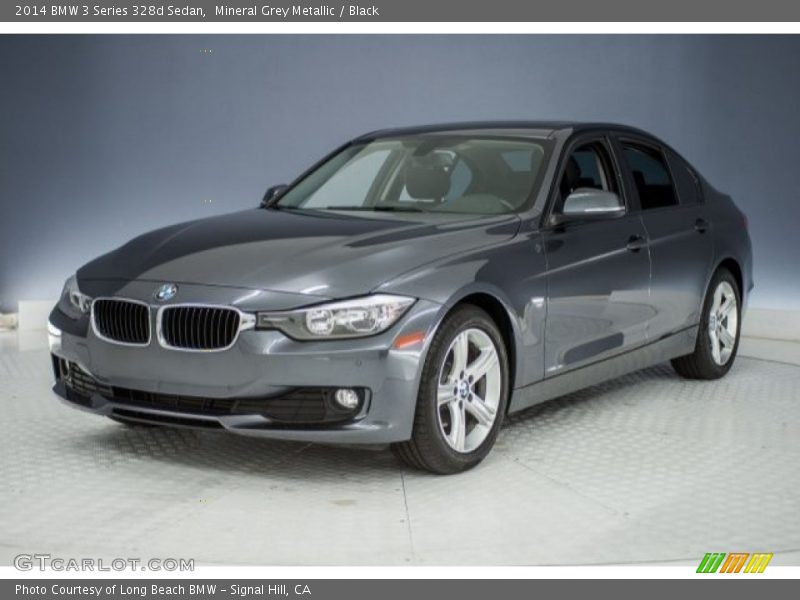 Mineral Grey Metallic / Black 2014 BMW 3 Series 328d Sedan