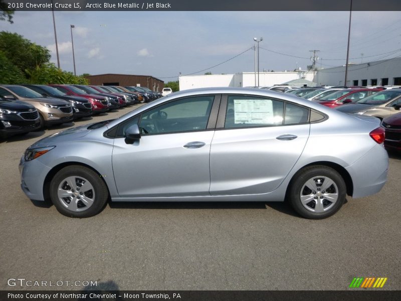 Arctic Blue Metallic / Jet Black 2018 Chevrolet Cruze LS