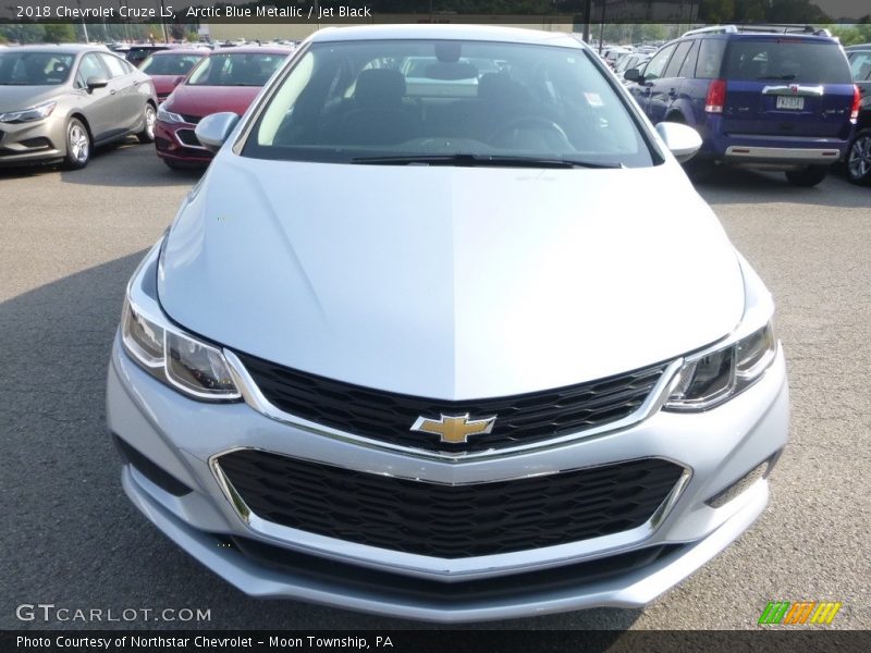 Arctic Blue Metallic / Jet Black 2018 Chevrolet Cruze LS