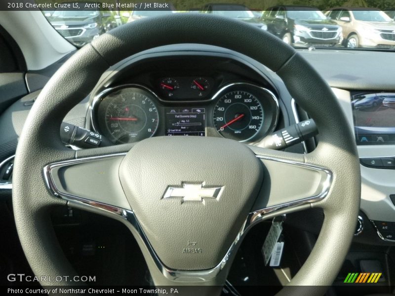 Arctic Blue Metallic / Jet Black 2018 Chevrolet Cruze LS