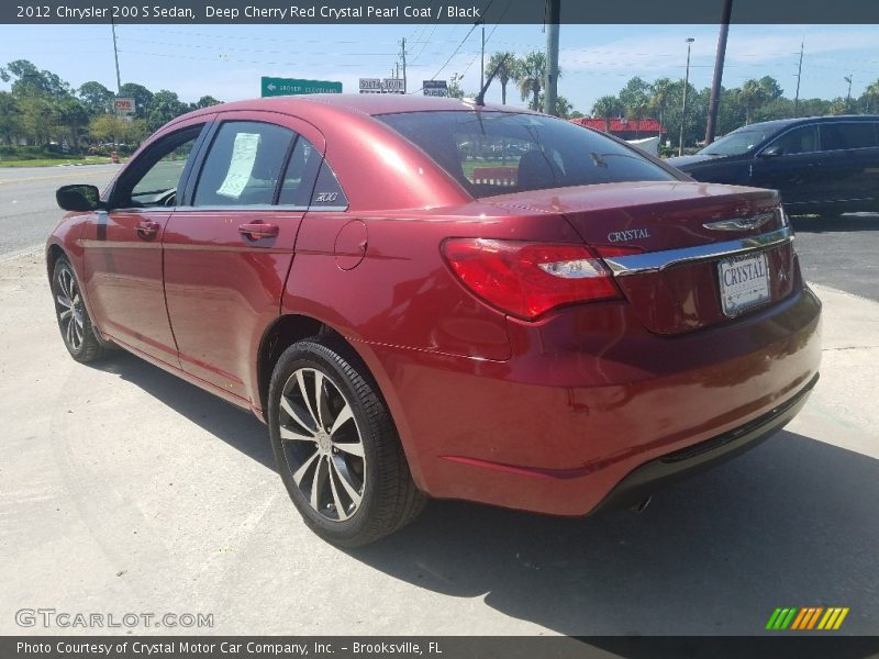 Deep Cherry Red Crystal Pearl Coat / Black 2012 Chrysler 200 S Sedan