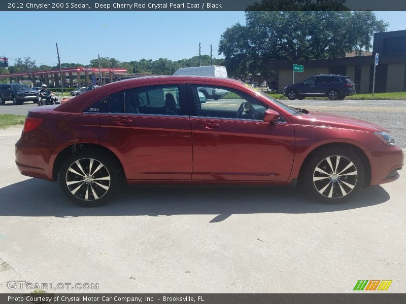 Deep Cherry Red Crystal Pearl Coat / Black 2012 Chrysler 200 S Sedan
