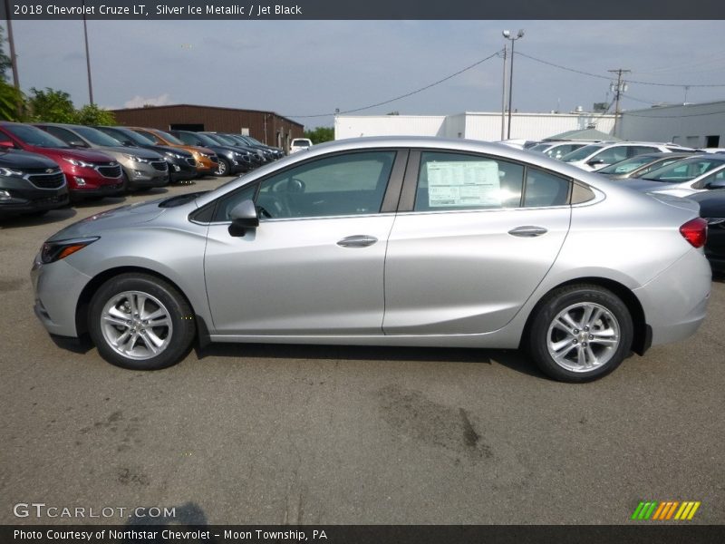 Silver Ice Metallic / Jet Black 2018 Chevrolet Cruze LT