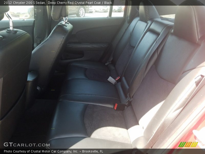 Deep Cherry Red Crystal Pearl Coat / Black 2012 Chrysler 200 S Sedan