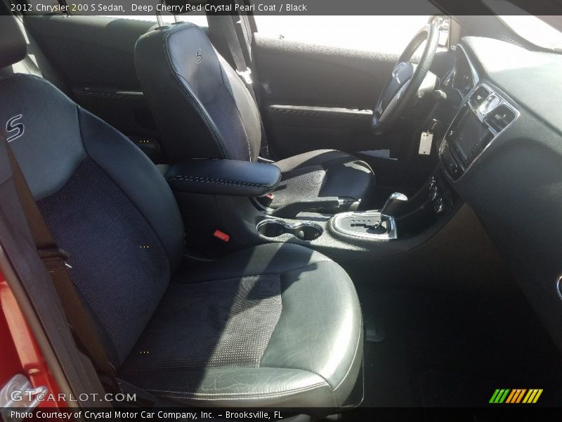 Deep Cherry Red Crystal Pearl Coat / Black 2012 Chrysler 200 S Sedan