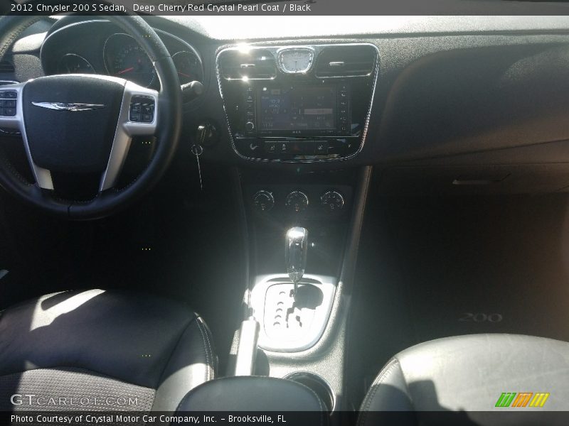 Deep Cherry Red Crystal Pearl Coat / Black 2012 Chrysler 200 S Sedan