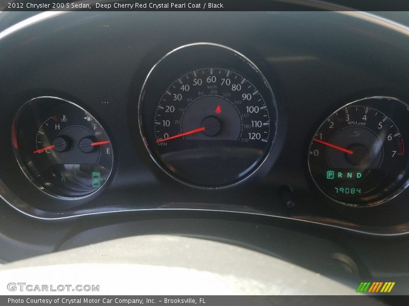 Deep Cherry Red Crystal Pearl Coat / Black 2012 Chrysler 200 S Sedan