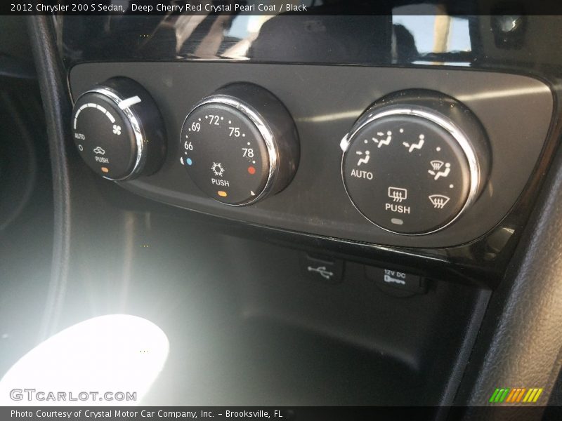 Deep Cherry Red Crystal Pearl Coat / Black 2012 Chrysler 200 S Sedan