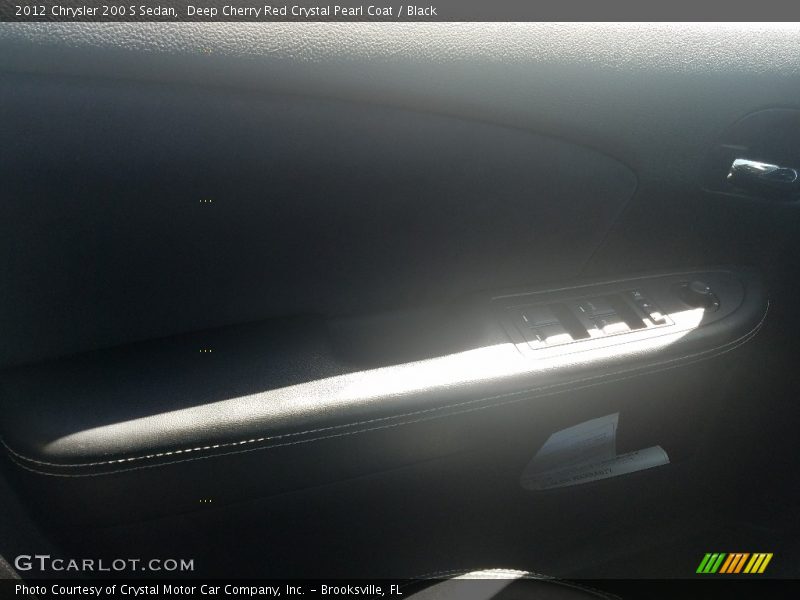 Deep Cherry Red Crystal Pearl Coat / Black 2012 Chrysler 200 S Sedan