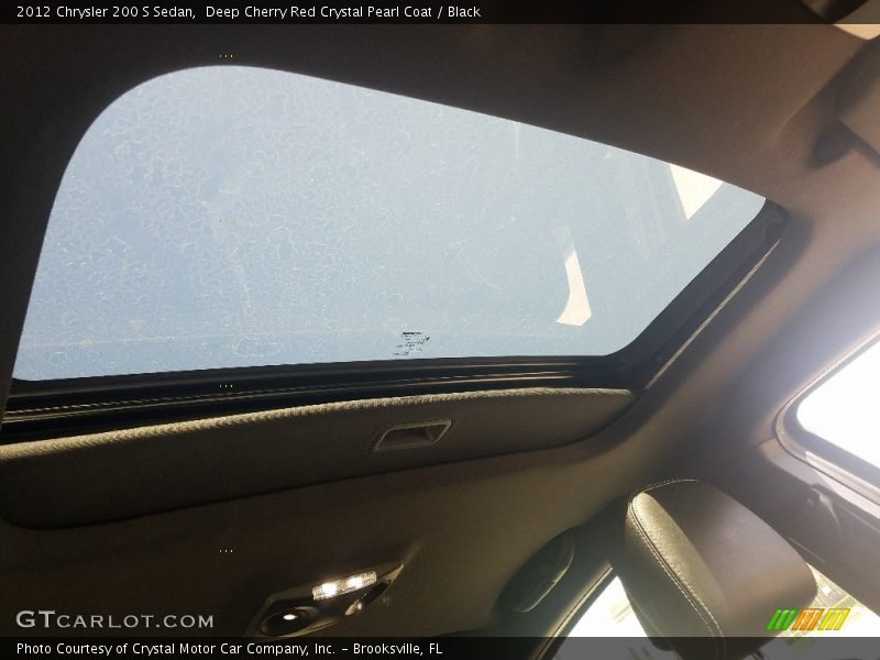 Deep Cherry Red Crystal Pearl Coat / Black 2012 Chrysler 200 S Sedan