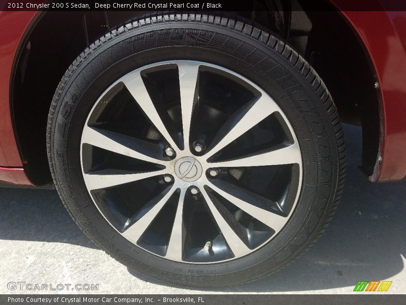 Deep Cherry Red Crystal Pearl Coat / Black 2012 Chrysler 200 S Sedan