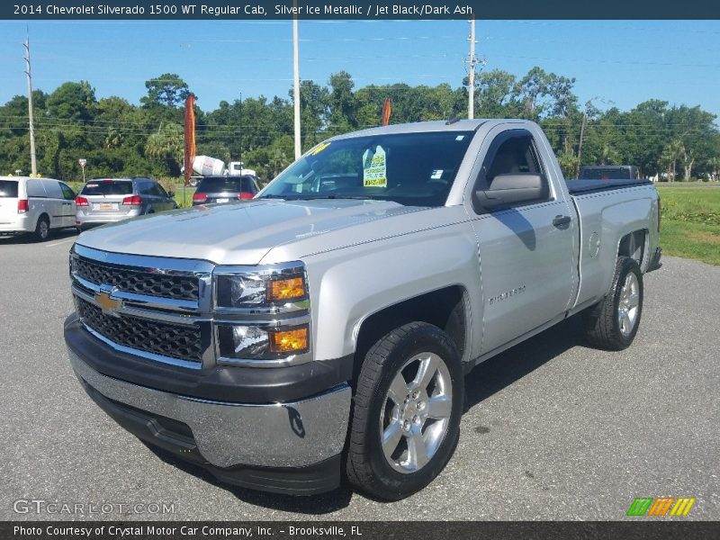 Silver Ice Metallic / Jet Black/Dark Ash 2014 Chevrolet Silverado 1500 WT Regular Cab