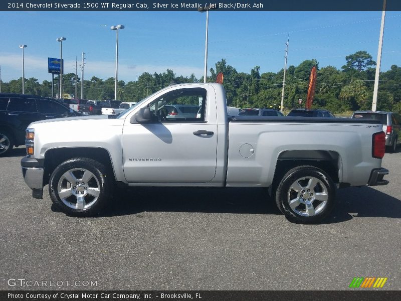 Silver Ice Metallic / Jet Black/Dark Ash 2014 Chevrolet Silverado 1500 WT Regular Cab