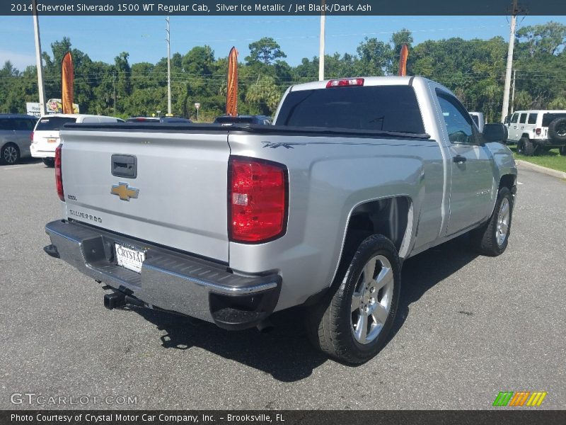 Silver Ice Metallic / Jet Black/Dark Ash 2014 Chevrolet Silverado 1500 WT Regular Cab