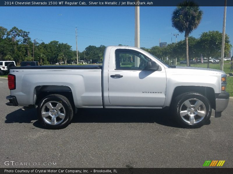Silver Ice Metallic / Jet Black/Dark Ash 2014 Chevrolet Silverado 1500 WT Regular Cab