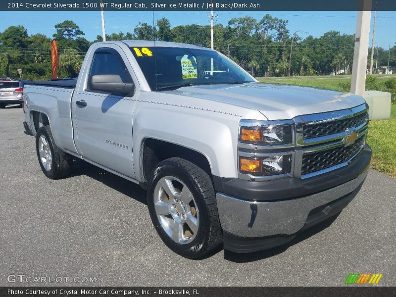 Silver Ice Metallic / Jet Black/Dark Ash 2014 Chevrolet Silverado 1500 WT Regular Cab