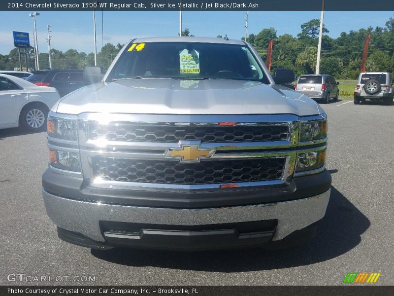 Silver Ice Metallic / Jet Black/Dark Ash 2014 Chevrolet Silverado 1500 WT Regular Cab