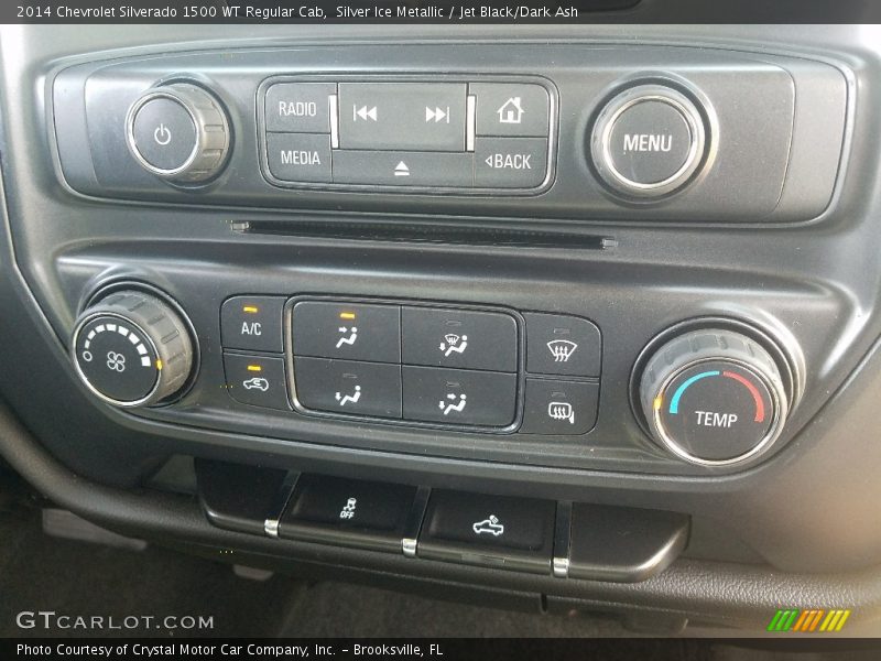 Silver Ice Metallic / Jet Black/Dark Ash 2014 Chevrolet Silverado 1500 WT Regular Cab