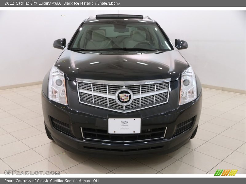 Black Ice Metallic / Shale/Ebony 2012 Cadillac SRX Luxury AWD