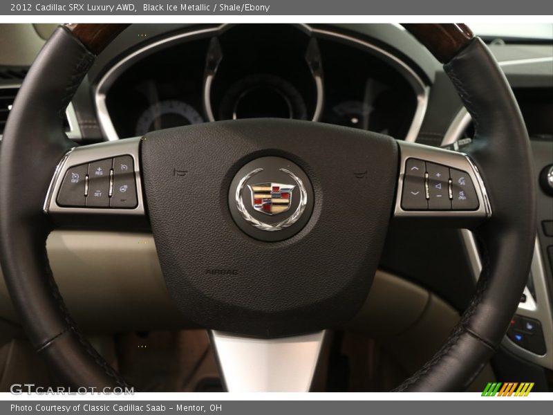 Black Ice Metallic / Shale/Ebony 2012 Cadillac SRX Luxury AWD