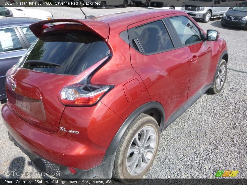 Cayenne Red / Black/Red 2017 Nissan Juke SL AWD