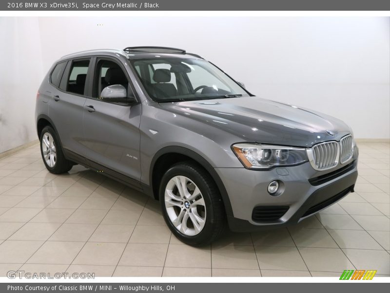 Space Grey Metallic / Black 2016 BMW X3 xDrive35i