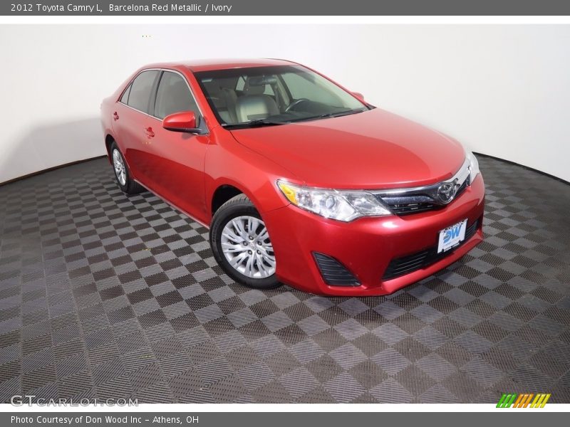 Barcelona Red Metallic / Ivory 2012 Toyota Camry L