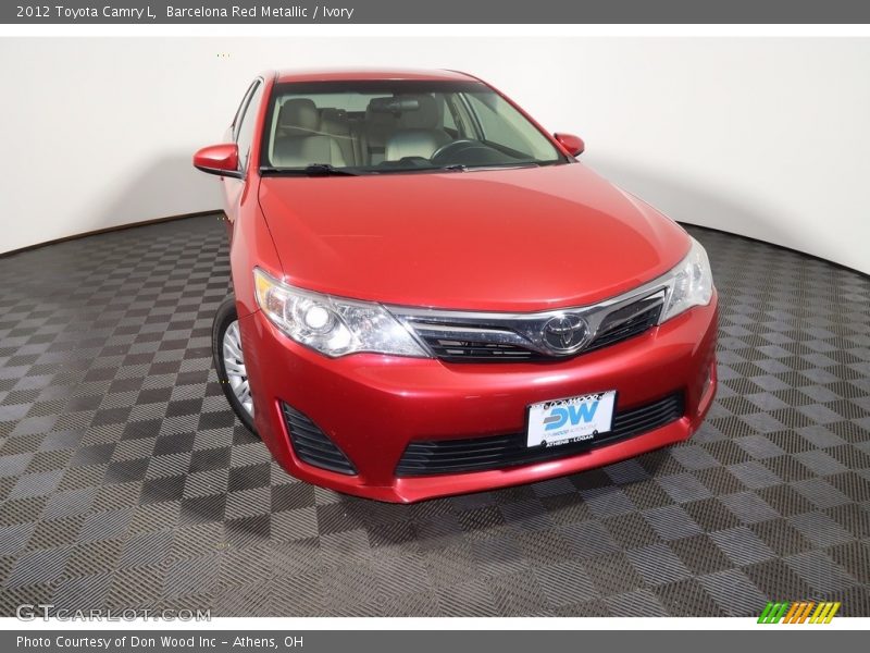 Barcelona Red Metallic / Ivory 2012 Toyota Camry L