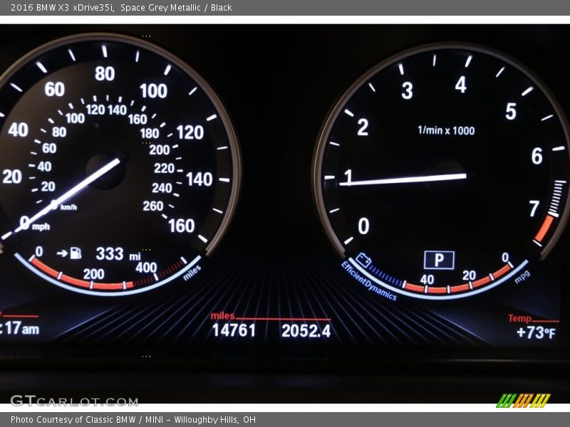 Space Grey Metallic / Black 2016 BMW X3 xDrive35i