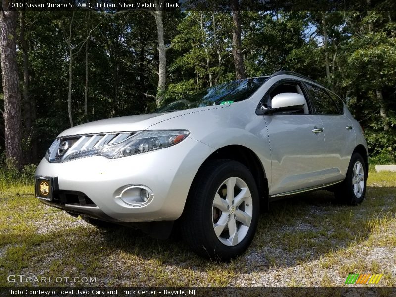 Brilliant Silver Metallic / Black 2010 Nissan Murano SL AWD