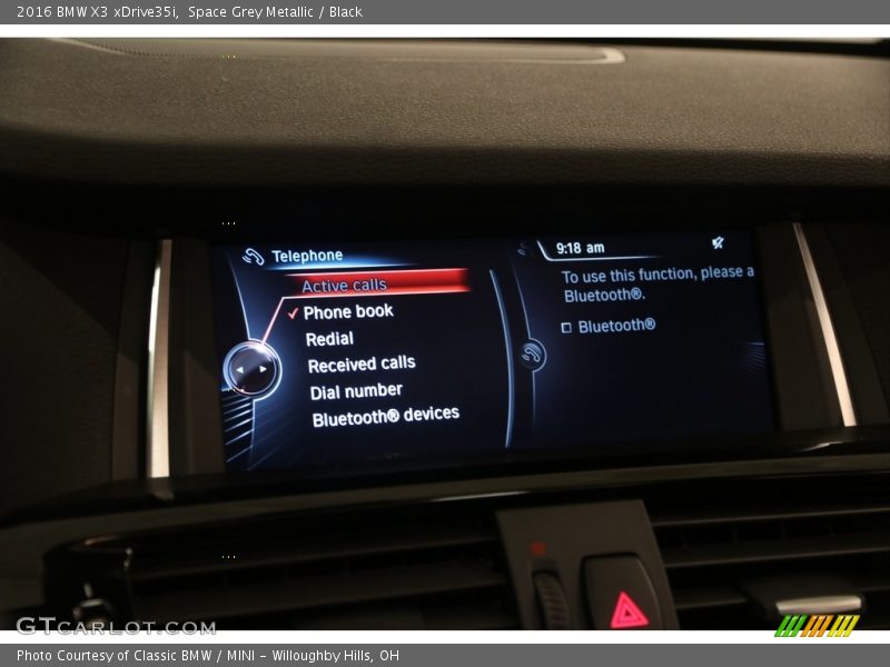 Space Grey Metallic / Black 2016 BMW X3 xDrive35i