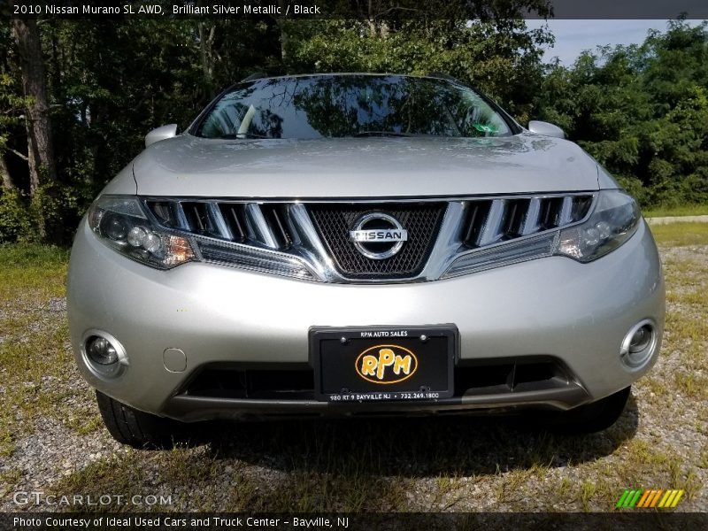 Brilliant Silver Metallic / Black 2010 Nissan Murano SL AWD