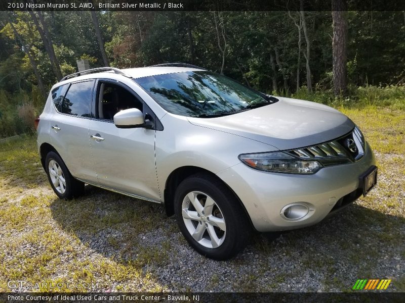 Brilliant Silver Metallic / Black 2010 Nissan Murano SL AWD