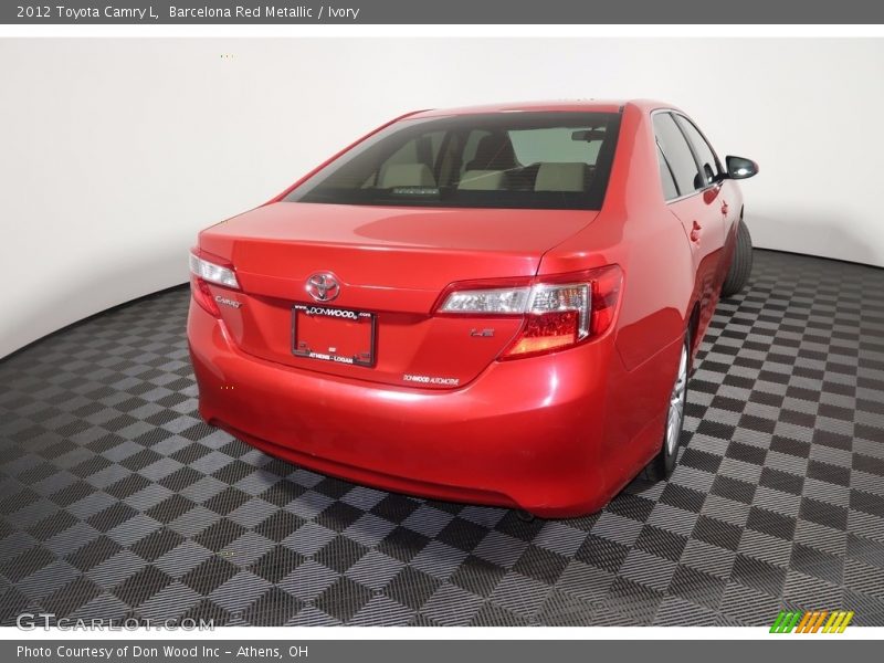 Barcelona Red Metallic / Ivory 2012 Toyota Camry L