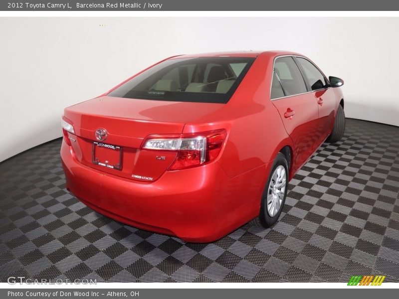 Barcelona Red Metallic / Ivory 2012 Toyota Camry L