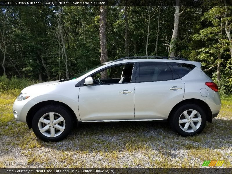 Brilliant Silver Metallic / Black 2010 Nissan Murano SL AWD