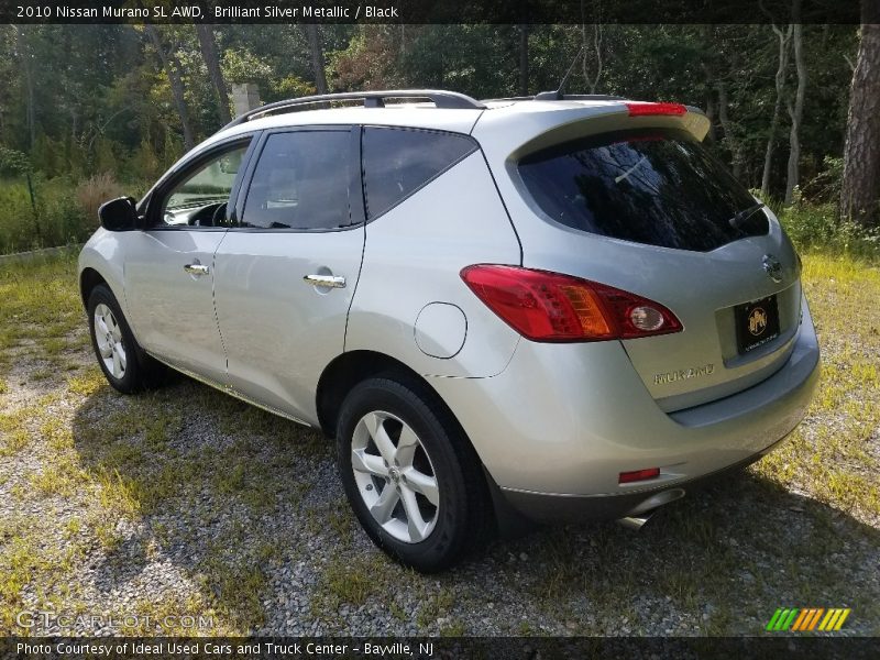 Brilliant Silver Metallic / Black 2010 Nissan Murano SL AWD