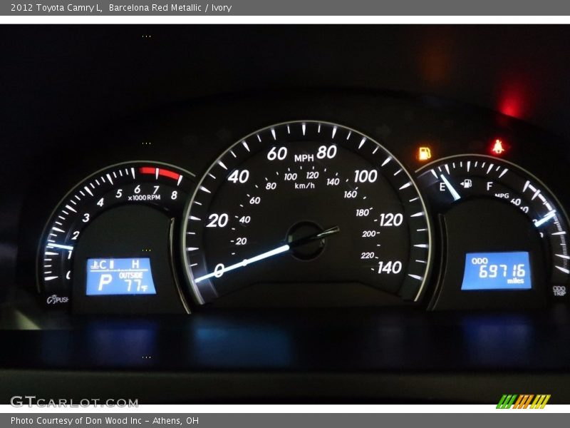 Barcelona Red Metallic / Ivory 2012 Toyota Camry L