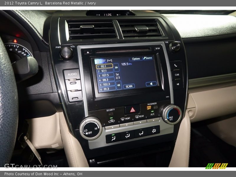 Barcelona Red Metallic / Ivory 2012 Toyota Camry L