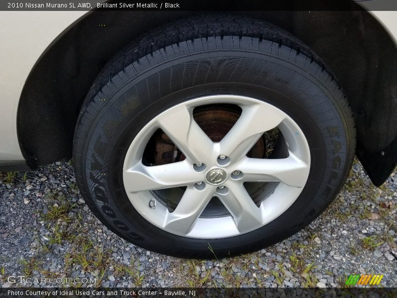 Brilliant Silver Metallic / Black 2010 Nissan Murano SL AWD