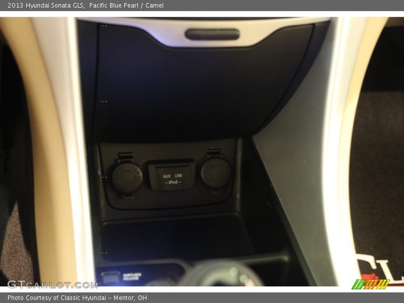 Pacific Blue Pearl / Camel 2013 Hyundai Sonata GLS