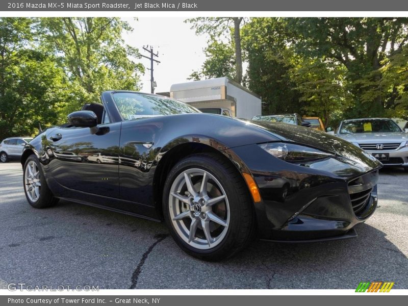 Jet Black Mica / Black 2016 Mazda MX-5 Miata Sport Roadster
